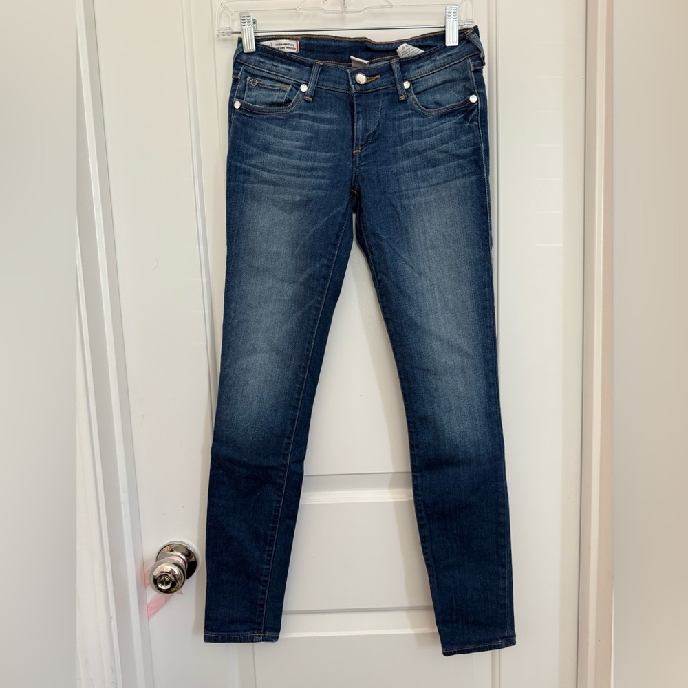 TRUE RELIGION Casey low-rise super skinny jeans, Size 24